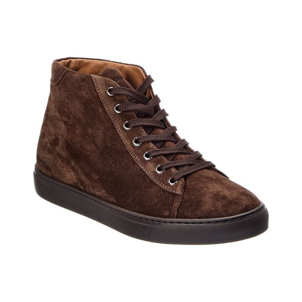 Harry's Of London Thomas P High Suede Sneaker, Brown